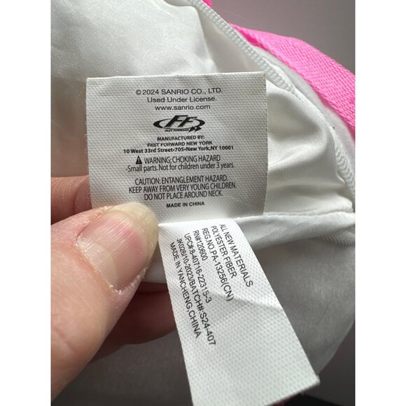 Hello Kitty Plush Backpack With Pink Straps & Red Polka Dot Overalls For Kids - Picture 6 of 10